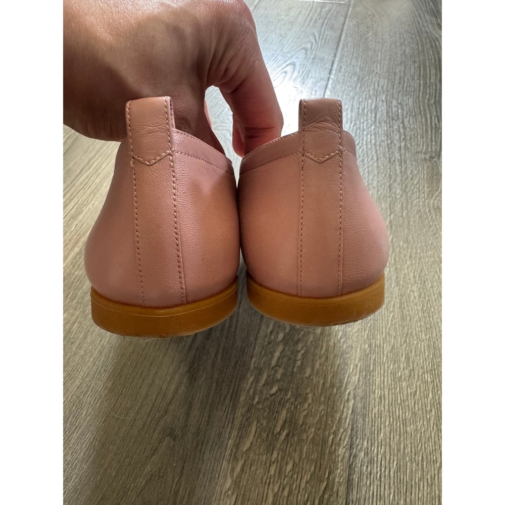 Everlane The Editor Flat 8.5 Rose Pink Italian Leather Pointed Toe Shoes EUC! - Picture 3 of 8